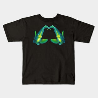 Angelfish | Pair of twins | Black background | Kids T-Shirt